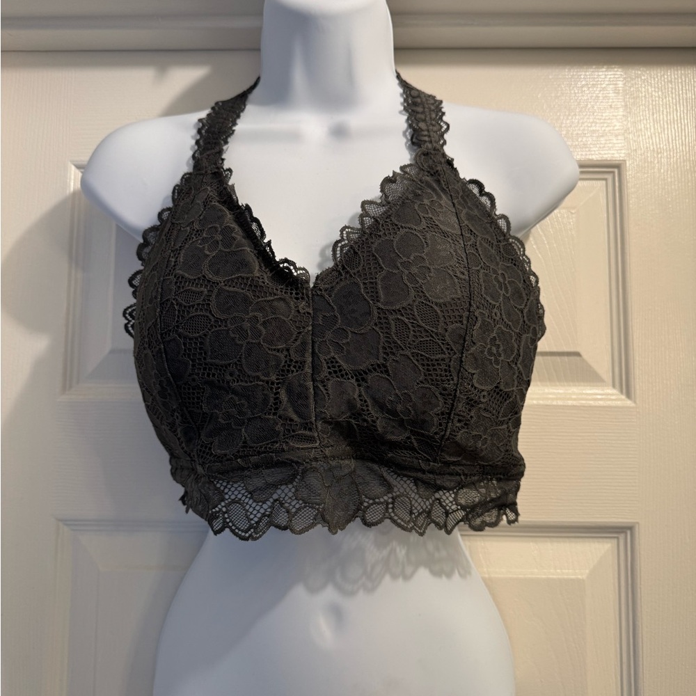 Lace Bralette in Grey